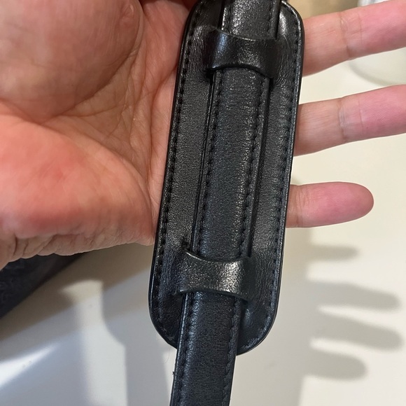 MCM BLACK VISETOS DRAWSTRING BUCKET BAG - Picture 13 of 13